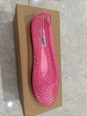 Steve Madden Pink Woven Slip-On Ballet Flat